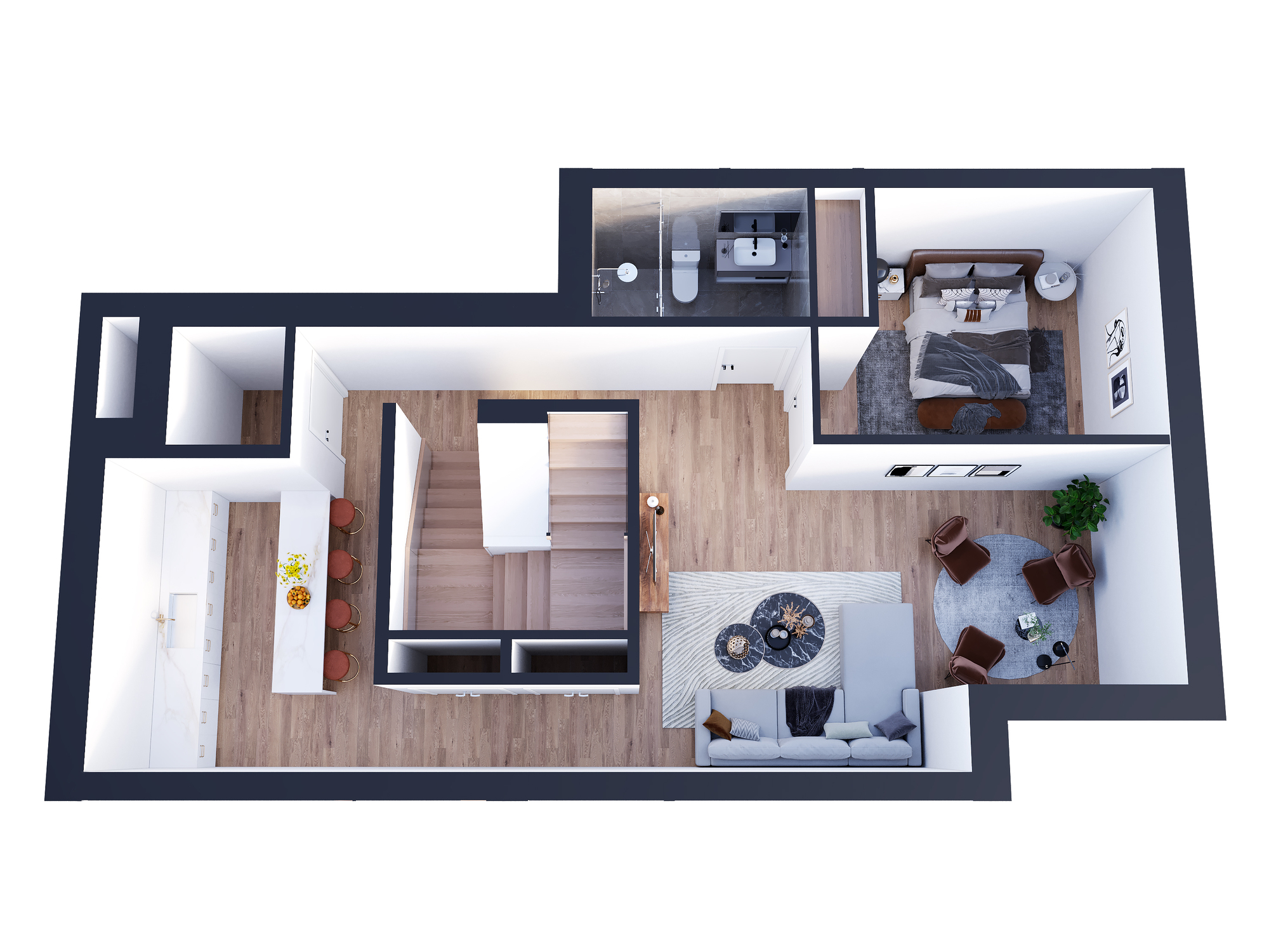 Unit 2 — Basement floor plan