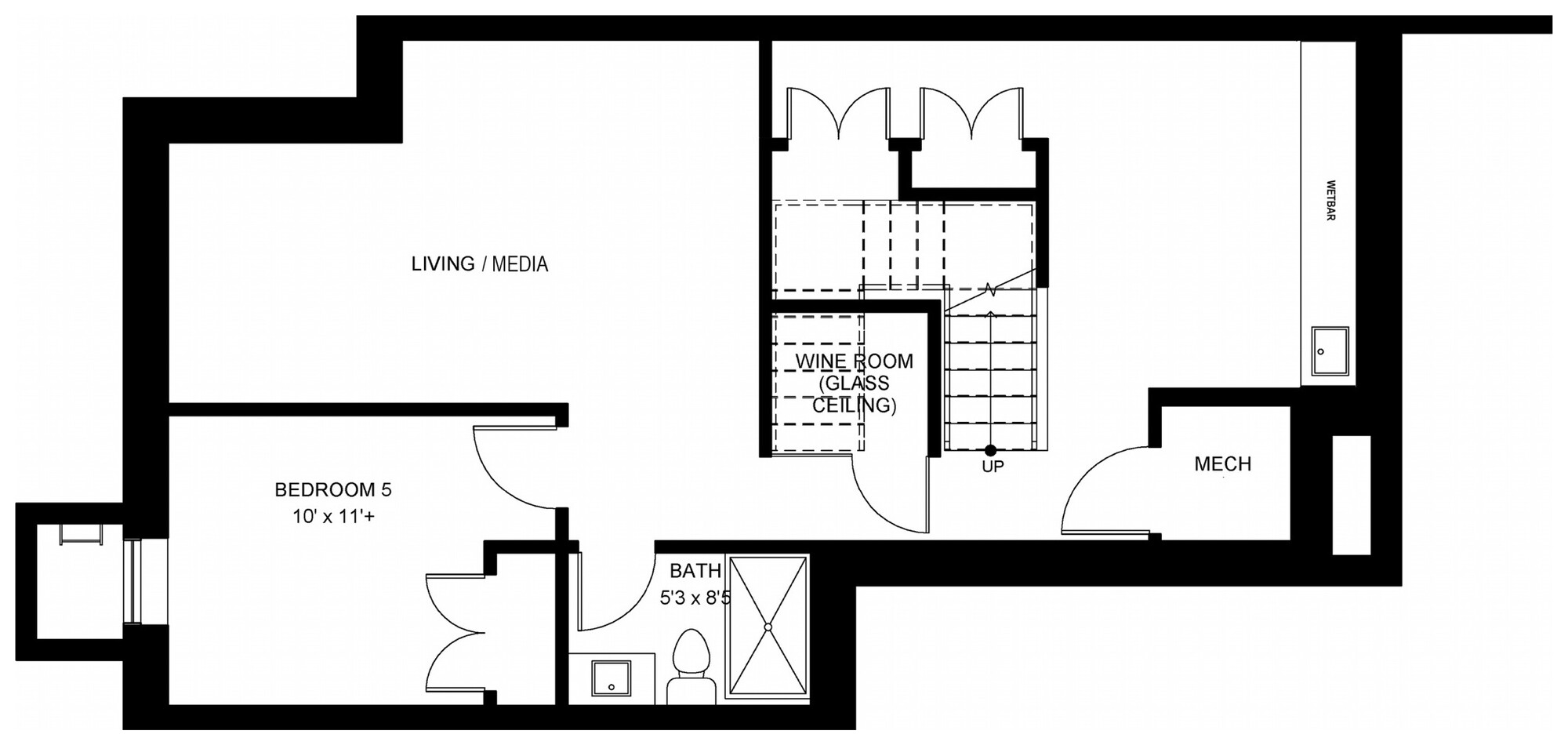 Unit 2 — Basement floor plan