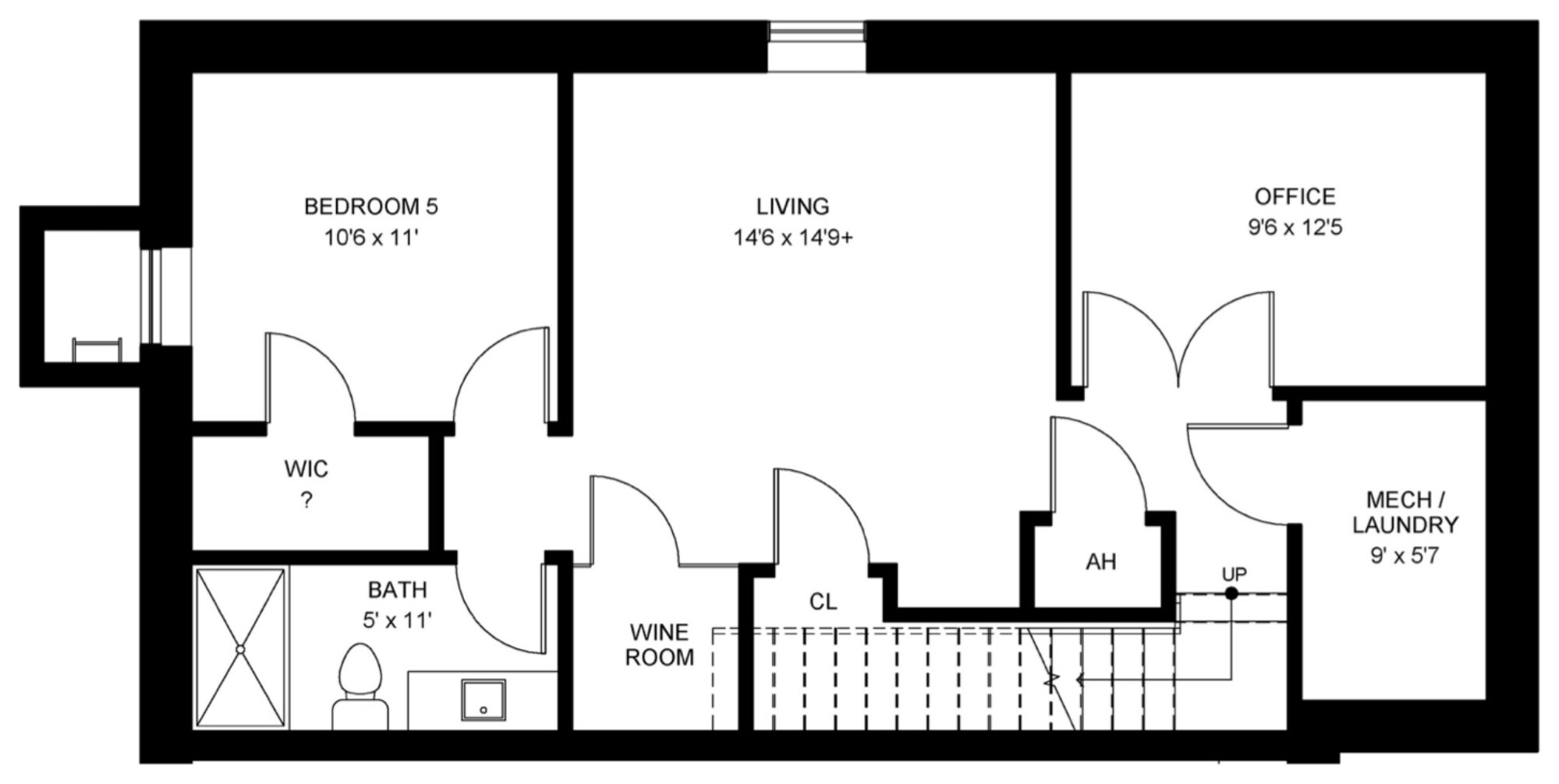 Unit 3 — Basement floor plan